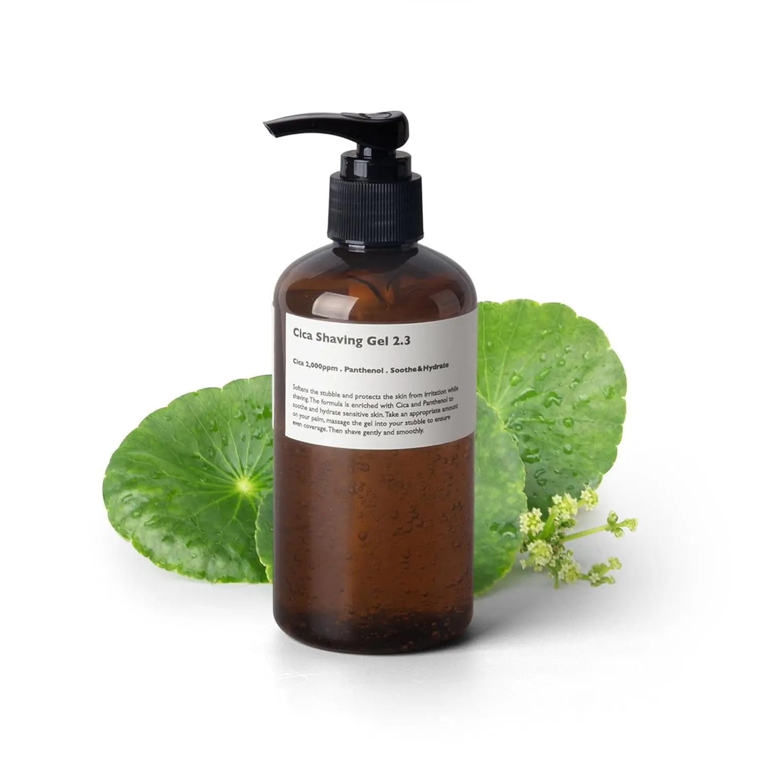 LAZY SOCIETY Cica Shaving Gel, Transparent, Non-foaming Soothing Gel, Enriched with Centella Asiatica, Aloe Vera and Panthenol for Skin Protection for All Sensitive Type Skin 8.45 fl oz