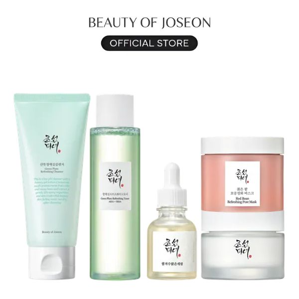 [Beauty of Joseon Official] Combination Skin Routine BALANCE, REFINE & GLOW, DAILY KOREAN SKINCARE Serum Moisturizer