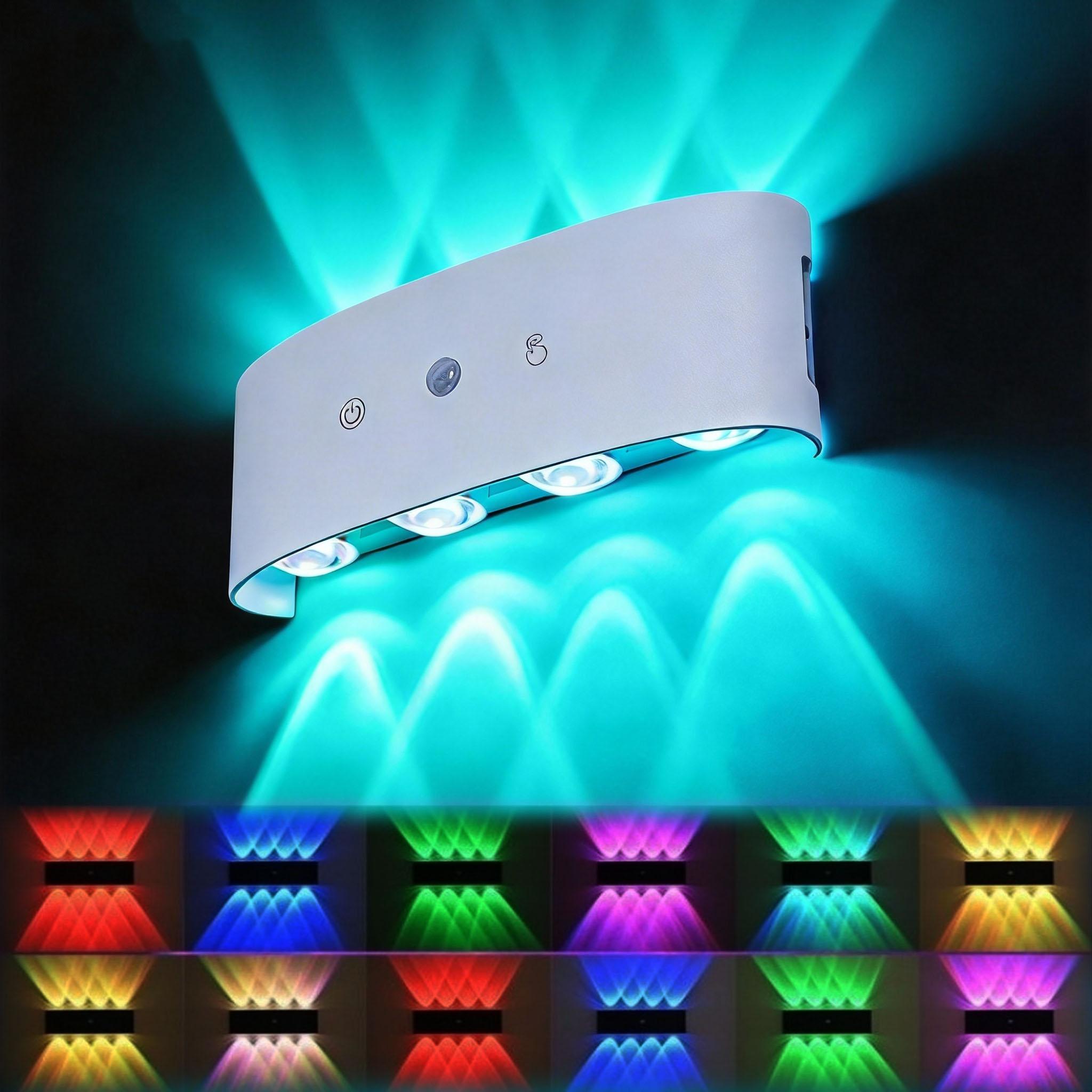 LED Light Smart Motion Sensor Wall Lamp with TouchSwitch Rechargeable Battery Powered Magnetic Installation for Indoor Decorative Ambiance Lighting