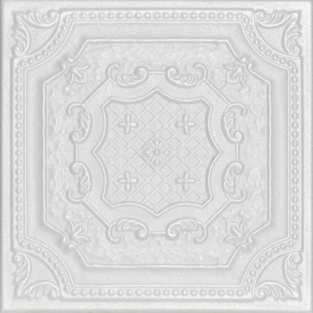 A La Maison Ceilings #R126 Bijou & Bee Bee 20 in x 20 in Upgraded Durable Polystyrene Glue-up Ceiling Tiles - Set of 8, 21.6 sqft, Manufacturer Warranty, Easy DIY, Residential & Commercial Use