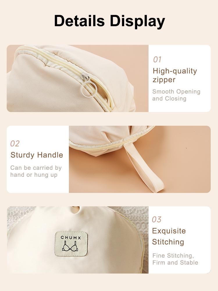 UFORU Lingerie Storage Bag Set of 2, Underwear Organizer Pouch, 3-in-1 Travel Packing Cube for Bras, Socks, and Intimate Apparel, Mini Storage Bags, Portable Packing Cubes for Travel and Business Trips, Luggage Compartment Organizers