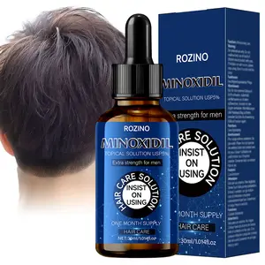 ROZINO Minoxidil 30ml Topical Solution USP 5% Extra Strength for Men Hair Regrowth Treatment One Month Supply