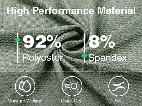 COOFANDY Men's Polo Shirt Golf Dry Fit Performance Short Sleeve Moisture Wicking Athletic Polo Collared Tennis T-Shirt