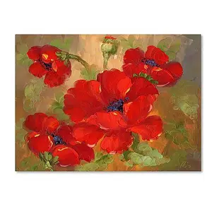 Trademark Fine Art Giclee Print - Poppies 26" x 32"