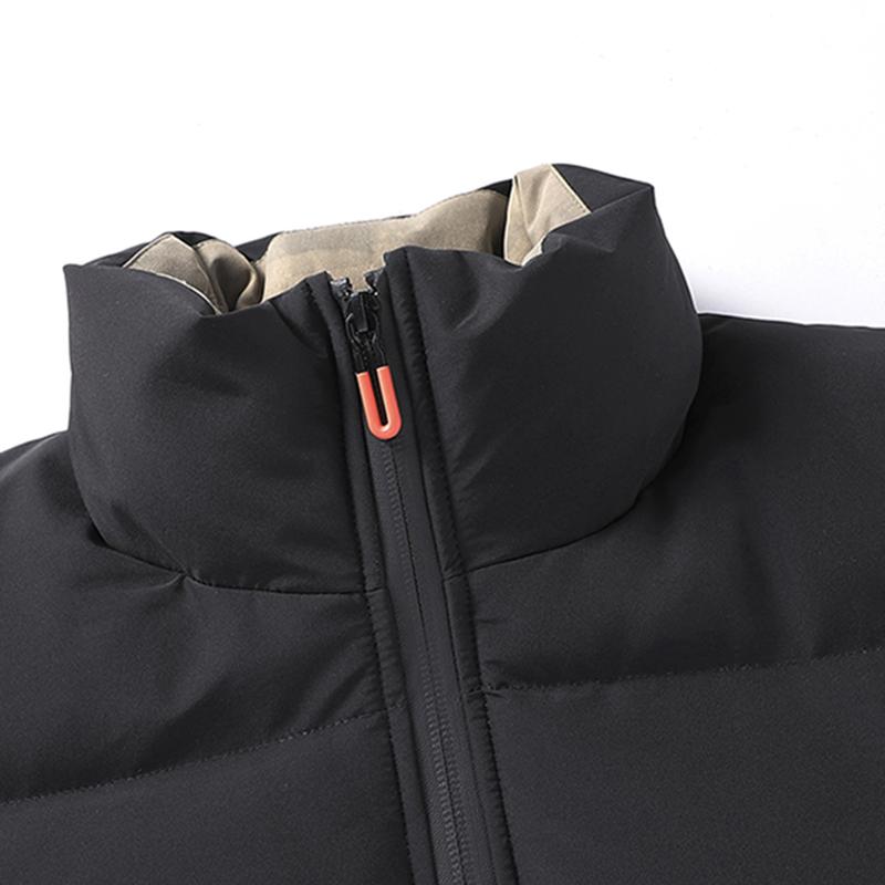 Men's Winter Jacket Full Zip & Stand Collar - Windproof Coat, Skiing, Outdoor Activities Casual Wear - Ideal Cold Weather Gift for Husband, Men's Winter Jacket