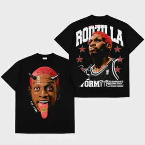 Dennis Rodman "#91" Premium Cotton T-shirt V3, The Worm Fan T-shirt, Bulls Nation Fans Club T-Shirt, Basketball Graphic T-Shirt, Basketball Lover Gift, Basketball Game Day Outfit.