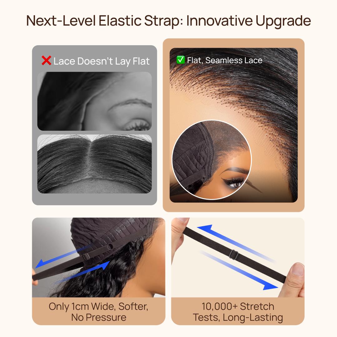 【NEW】Nadula 7x5 Zero Slip Lace Wig with EdgeMelt Fit & Deep Stretch Cap for Secure Glueless Wear & Human Hair All Day Comfort TikTokShopSpringGlowUp Greenish Lace Closure Wig Lace Body Wig