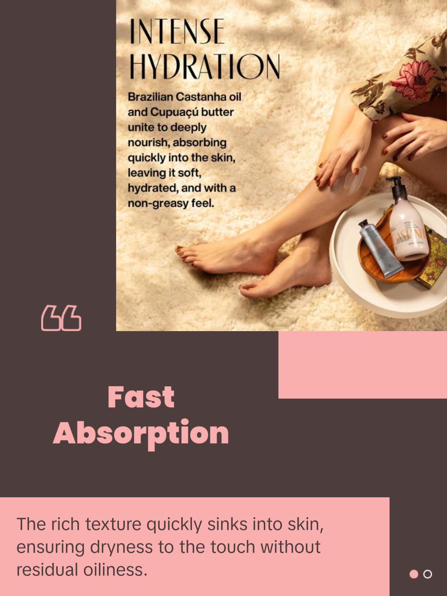 Natura Brazil Nut Foot Cream, Fast-Absorbing Moisturizer, Softens, Smooths & Repairs Rough Dry Skin 2.6oz