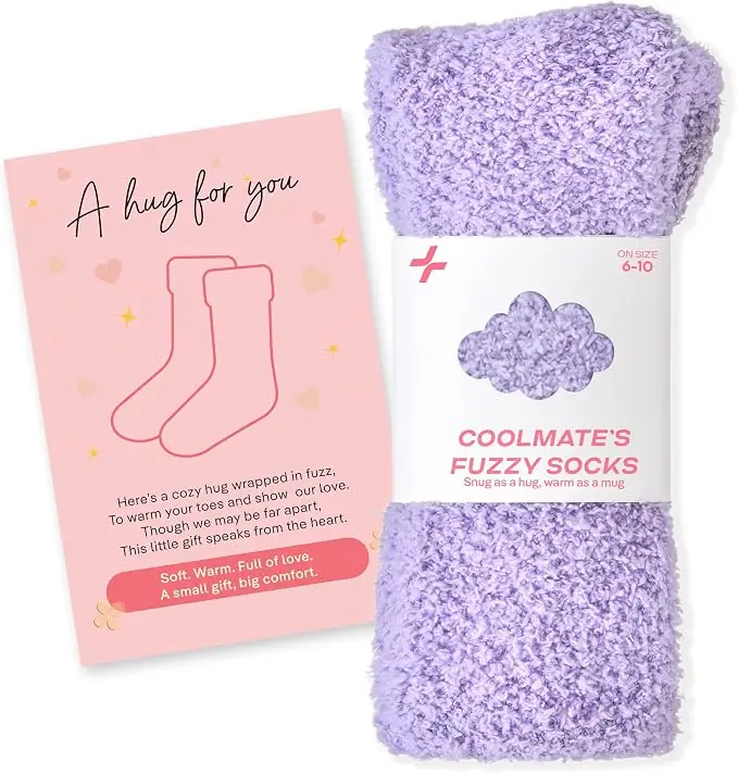 Fuzzy Soft Cozy Comfy Socks Warm Birthday Gifts for Women | Comfortable Casual Sleep Home Bed Cloud Booties Socks, Perfect Warm Winter Gifts for Wife Girlfriend or Mom Gradma