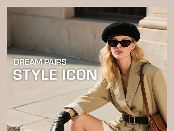 DREAM PAIRS Women's Square Toe Knee High Boots Gogo Chunky Heel Boots Fall Winter Fashion Comfortable