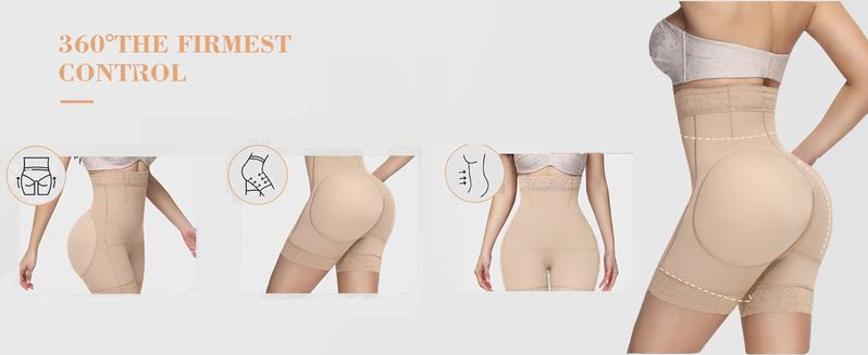 Curvyfaja Waist Shapewear for Women Tummy Control Butt Lift  with Zipper for Easy Bathroom Wear Compression Basic Minimalist Style