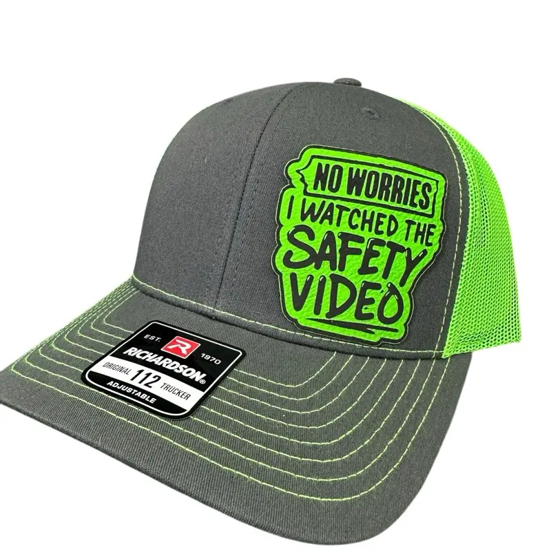 I watched the safety video funny trucker hat Richardson SnapBack adjustable hat  and fitted hats hat hats for him