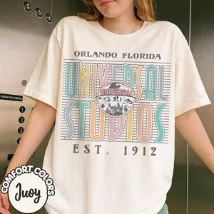 [Free Ship] Universal.studios Shirt, Universal Orlando Shirt, Family Trip Shirts, Gift For Her, Womenwear Top T-shirt, Unisex Graphic Cotton
