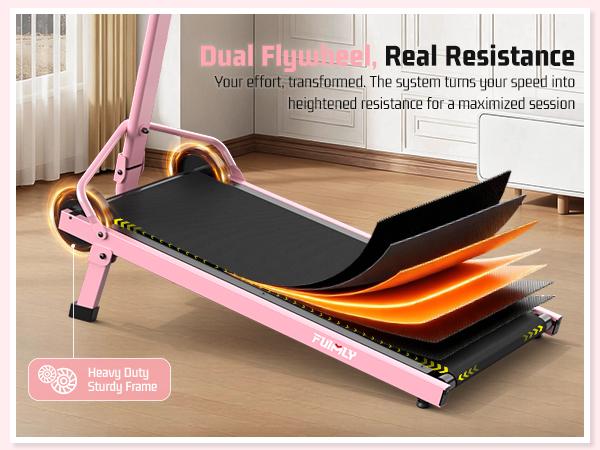 【Spring Glow Up】ANCHEER Manual Green Fitness Treadmill with 20% Incline and 30% More Calorie Burn, Whole Family Low-Impact Exercise Machine with 350LBS Capacity, Handle Bar with LED Disply, Real Road Running Experience for Home and Outdoor Exercise