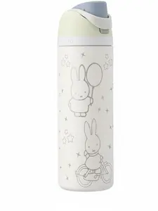 Owala Cute Bunny Kids Stainless Steel Water Bottle with Straw Lid – Leakproof Insulated School Bottle for Girls & Boys