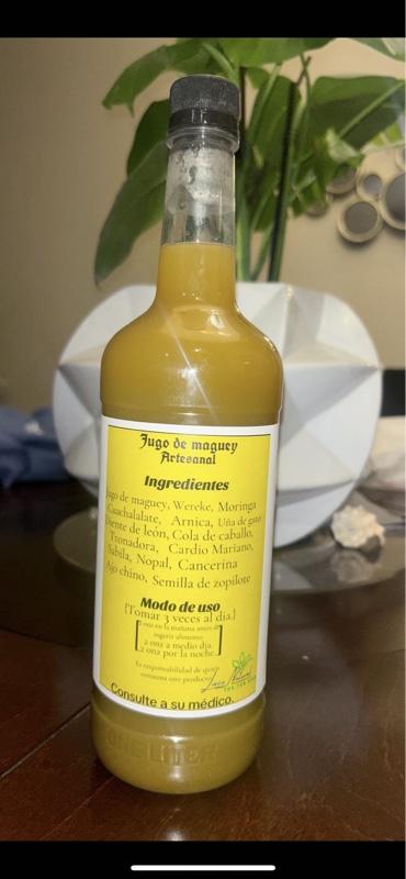 Lixce Jugó de Maguey Artesanal, 100% Natural Reinforced with Sábila Nopal and Ajo Chino Strong Flavor