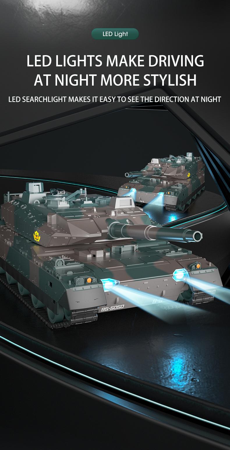 TongLi   1/24 Scale Remote Control Tank Remote Control Tank Toy Tank Realistic Sound and Light Effects Remote Control Toy Tank Rotatable Turret Japanese Tank Simulation Model Toy Comes with Rechargeable Battery Toy Gifts Christmasgift New Year gift