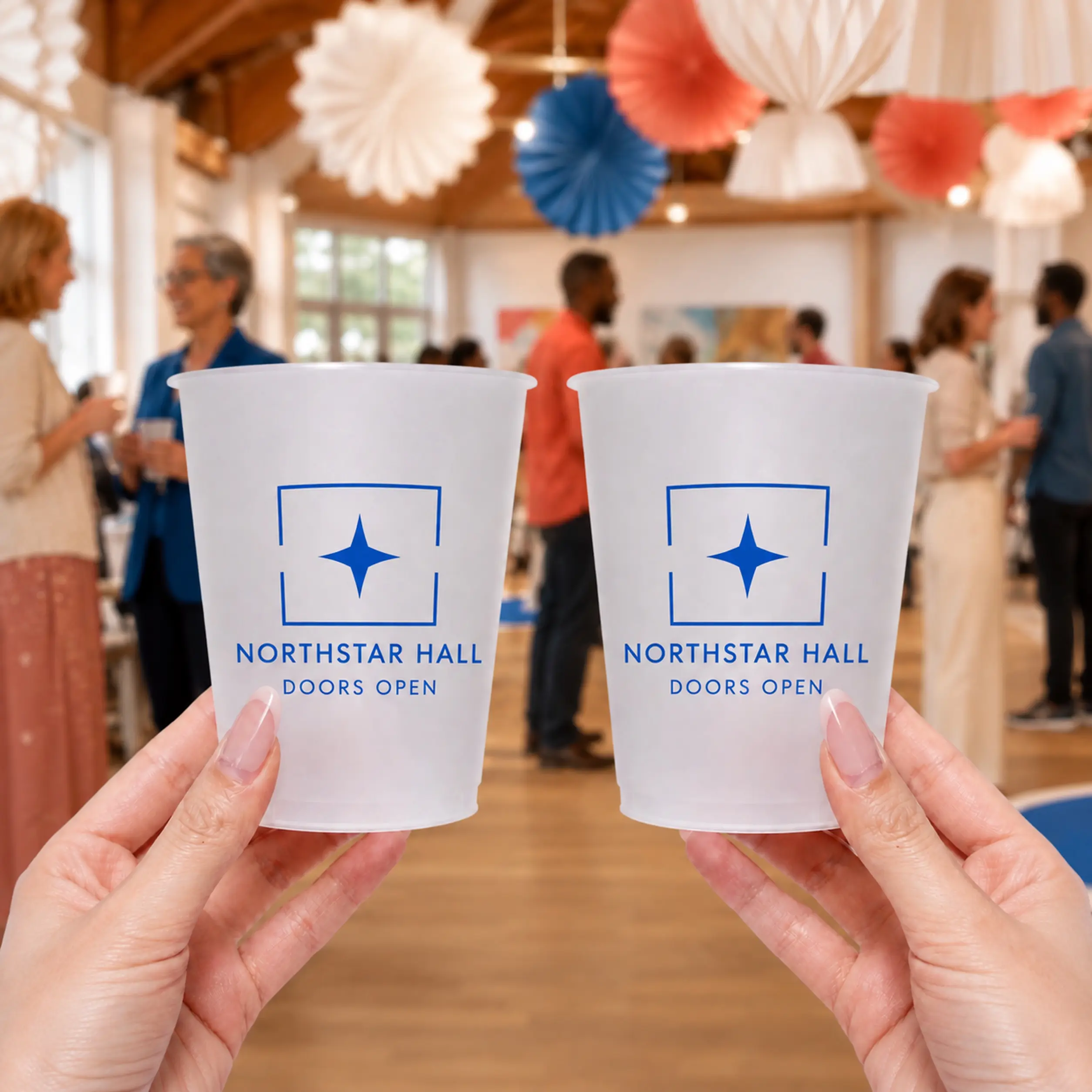 Custom Community Center Opening Cups, Personalized Celebration Drinkware, Made to Order