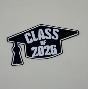 Graduation Class of 2026 Cardstock Cap Only Heavy Stationary Keepsake Size 5 3/4 x 3 College Grad Commemorative