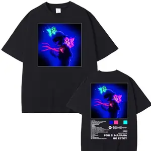 Omar Courtz Por Si Manana No Estoy 2026 Album Cover T-shirt, Men & Women Oversized Streetwear Tee, Pure Cotton Graphic Shirt