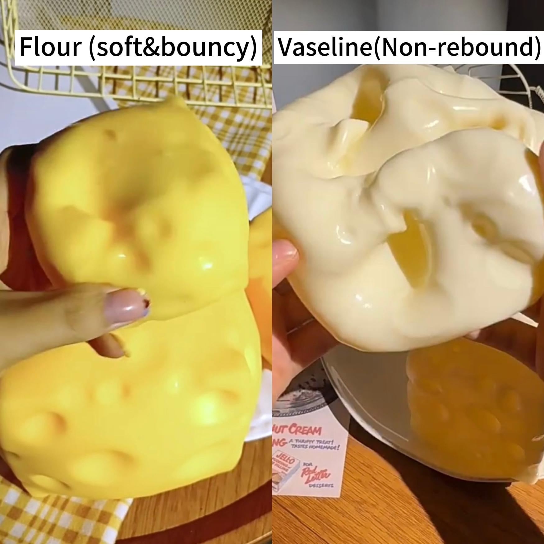 Soft & Bouncy Cheese Squishy Toy Office Stress Relief Venting Creative Gift Unique Home Decor Decompression Squeeze Realistic Design