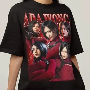 Unisex Residence Evil Ada Wong Bootleg T-Shirt, Gaming Waifu Shirt