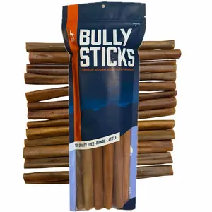 12-inch CollaBully Sticks (12 Pack) Part Bully Stick and Part Collagen Stick - Double The Flavor and Nutrients - 100% Natural Dog Chew Treat