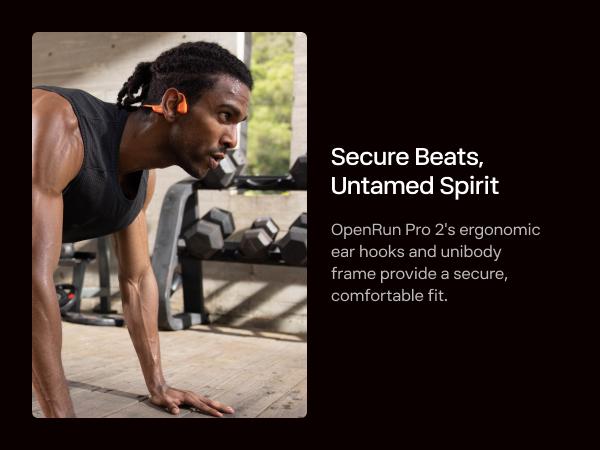 SHOKZ NEW OpenRun Pro 2 - Open-Ear, Bone Conduction Sport Headphones - Sweat Resistant, Workout Headphones with Deep Bass and Smart Mic SHOKZ NEW OpenRun Pro 2 - Open-Ear, Bone Conduction Sport Headphones - Sweat Resistant, Workout Headphones with Deep Bass and Smart Mic