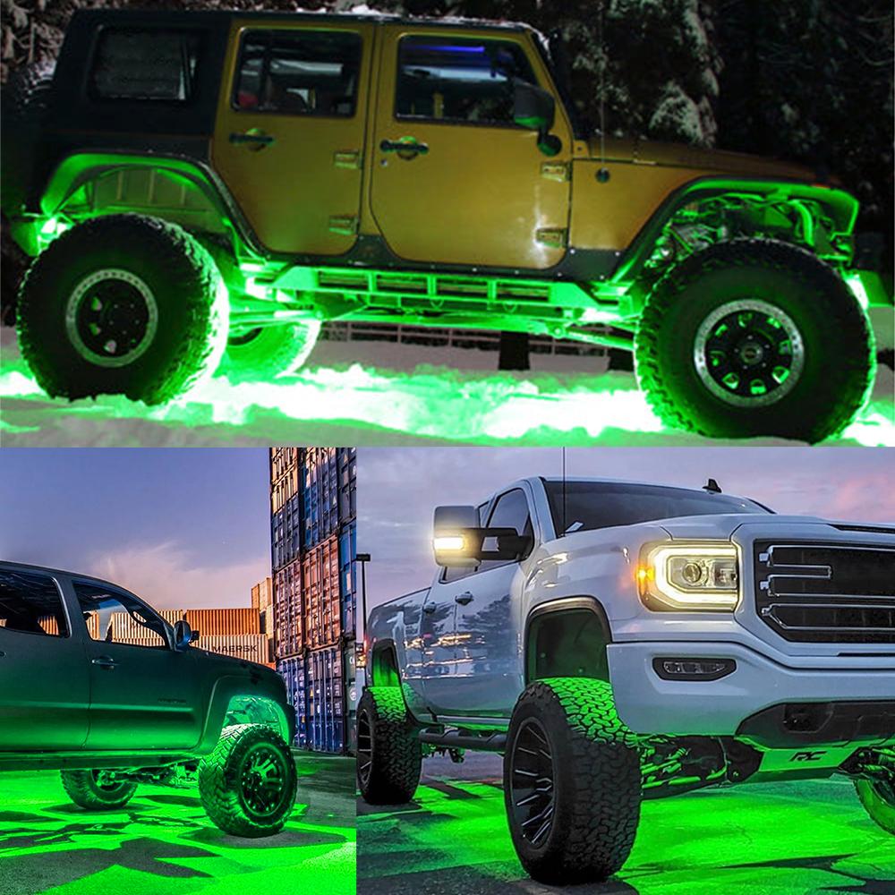 10x 3.8" Smoked Amber/Red/White/Green Side Marker Clearance Lights 6 LED for Truck Trailer