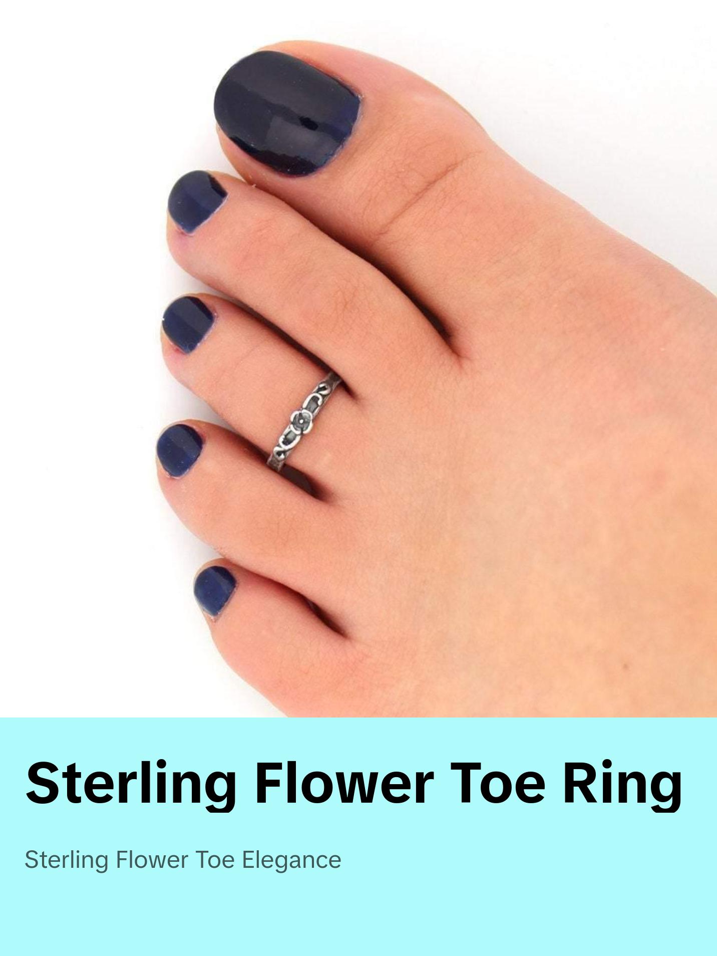 Flower Toe Ring