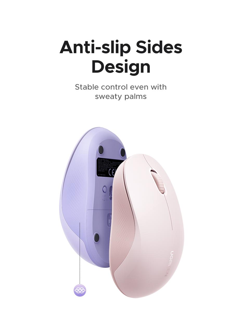 UGREEN  Wireless Bluetooth Mouse Laptop Mice Portable(BT5.0 and USB 2.4G) Dual Mode Connection Silent Slim Computer Mouse for Laptop/iPad Tablet/Apple MacBook/PC