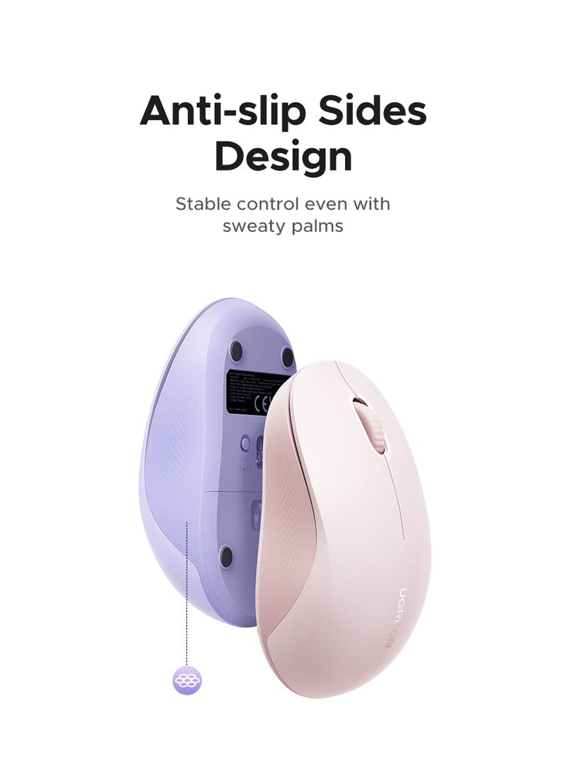 UGREEN  Wireless Bluetooth Mouse Laptop Mice Portable(BT5.0 and USB 2.4G) Dual Mode Connection Silent Slim Computer Mouse for Laptop/iPad Tablet/Apple MacBook/PC