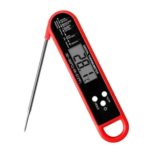 Digital Instant Read Meat Thermometer – Waterproof BBQ & Kitchen Food Temperature Probe for Grill, Oven, Oil, Milk & Cooking