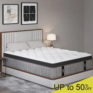 12"14" Twin Full Queen King Size Mattress in a Box Hybrid Spring Memory Foam, Medium Firm Ergonomic Mattress Back & Lumbar Support