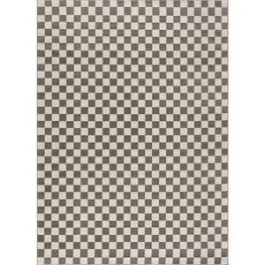 Sample Kaysar Green Checkered Area Rug
