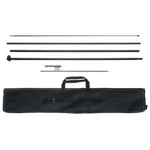 VEVOR Feather Flag Pole Kit,  , Swooper Flag Pole Set 16.3 ft, Sign Flag Poles for Business Advertising Flags Outdoor, with A Ground Stake and Carrying Bag (Flag Not Included) Aluminum Banner