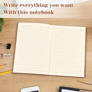 Personal leather notebook, customizable logo/text/images, available in four colors, A5 spiral-bound leather hard-cover notebook, suitable for both men and women—Executive business model, travel journal, a great gift choice