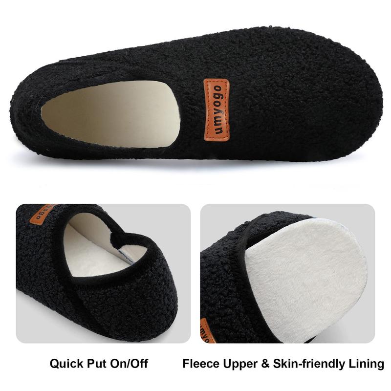 House Slippers For Woman Women's Fuzzy Fur Slippers Casual Non Slip Barefoot Slipper Socks Warm Closed Back Indoor Outdoor Shoes