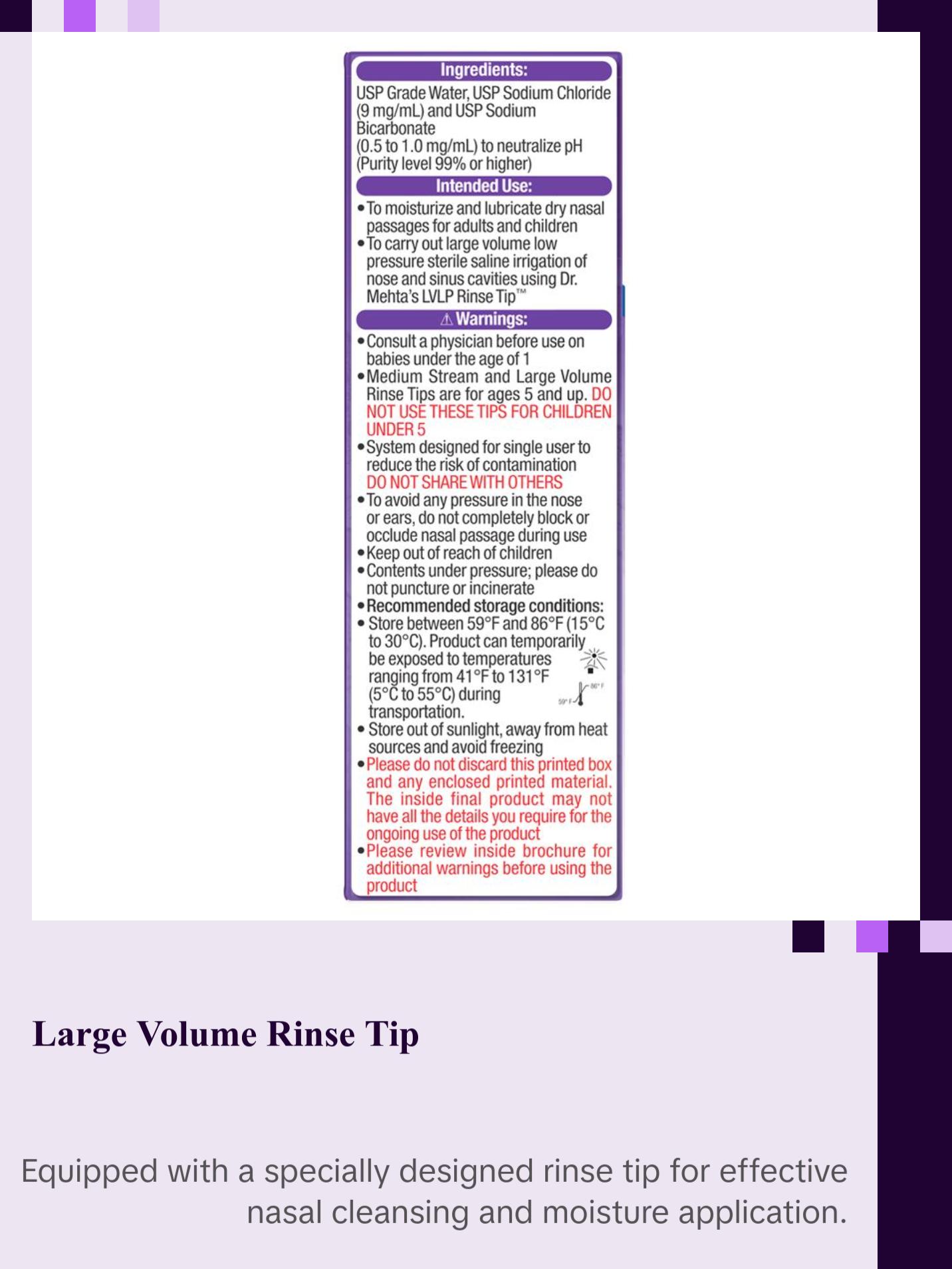 NeilMed NasaMist All-in-One Saline Spray Nasal Wash - Sterile, Isotonic, Preservative-Free, pH Balanced for Sinus Allergies & Dryness