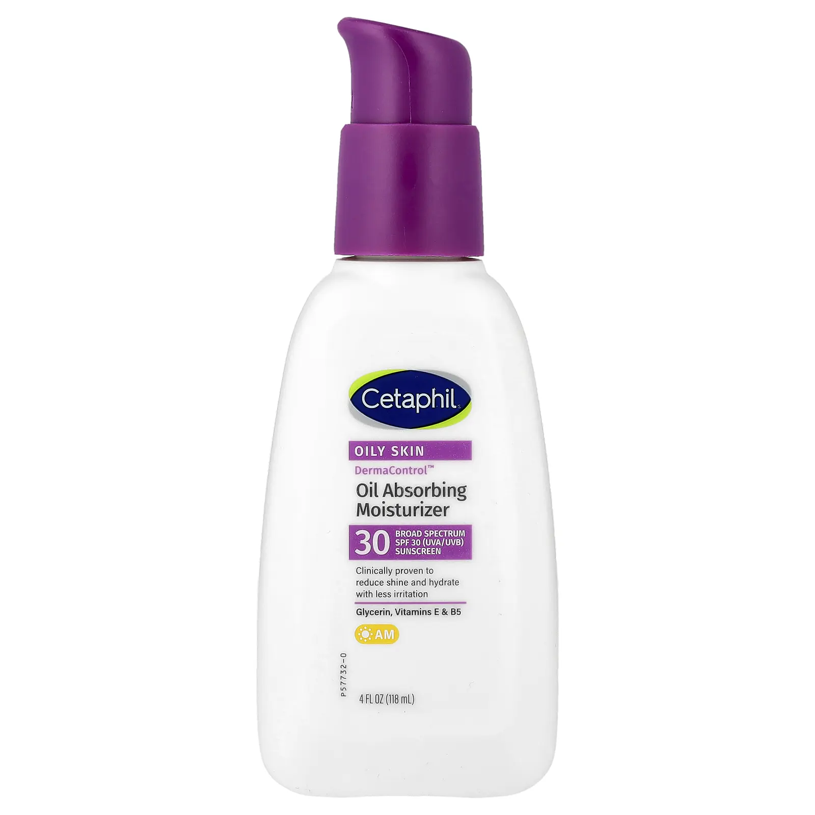 Cetaphil Derma Control™, Oil Absorbing Moisturizer, For Oily Skin, SPF 30, 4 fl oz (118 ml)