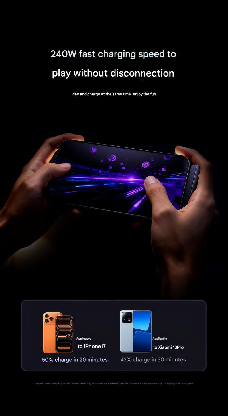 Invisible Holder Charger Cable with Stand, 240w super fast charging 2-in-1 Fast Charging Cord & Phone Stand for Gaming, Office, Car Travel, Compatible with iPhone Samsung Type-C charging cable Black