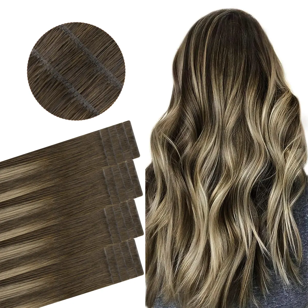 4/26/4-Balayage Chocolate Brown to Honey Blonde