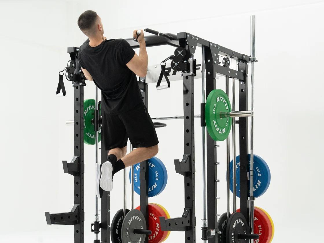 RitFit BUFFALO Multifunctional Smith Machine with Lat Pull Down and Cable Crossover for Versatile Strength Training RitFit BUFFALO Multifunctional Smith Machine with Lat Pull Down and Cable Crossover for Versatile Strength Training