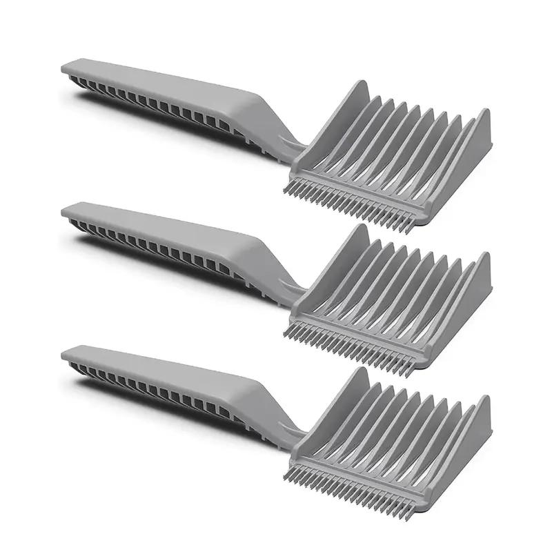 Professional 3PCS Haircut Combs for Men – Long handle, no heat, anti-slip design for easy at-home trims.Ideal for dads, husbands, and kids.Master home barbering without the salon visit!