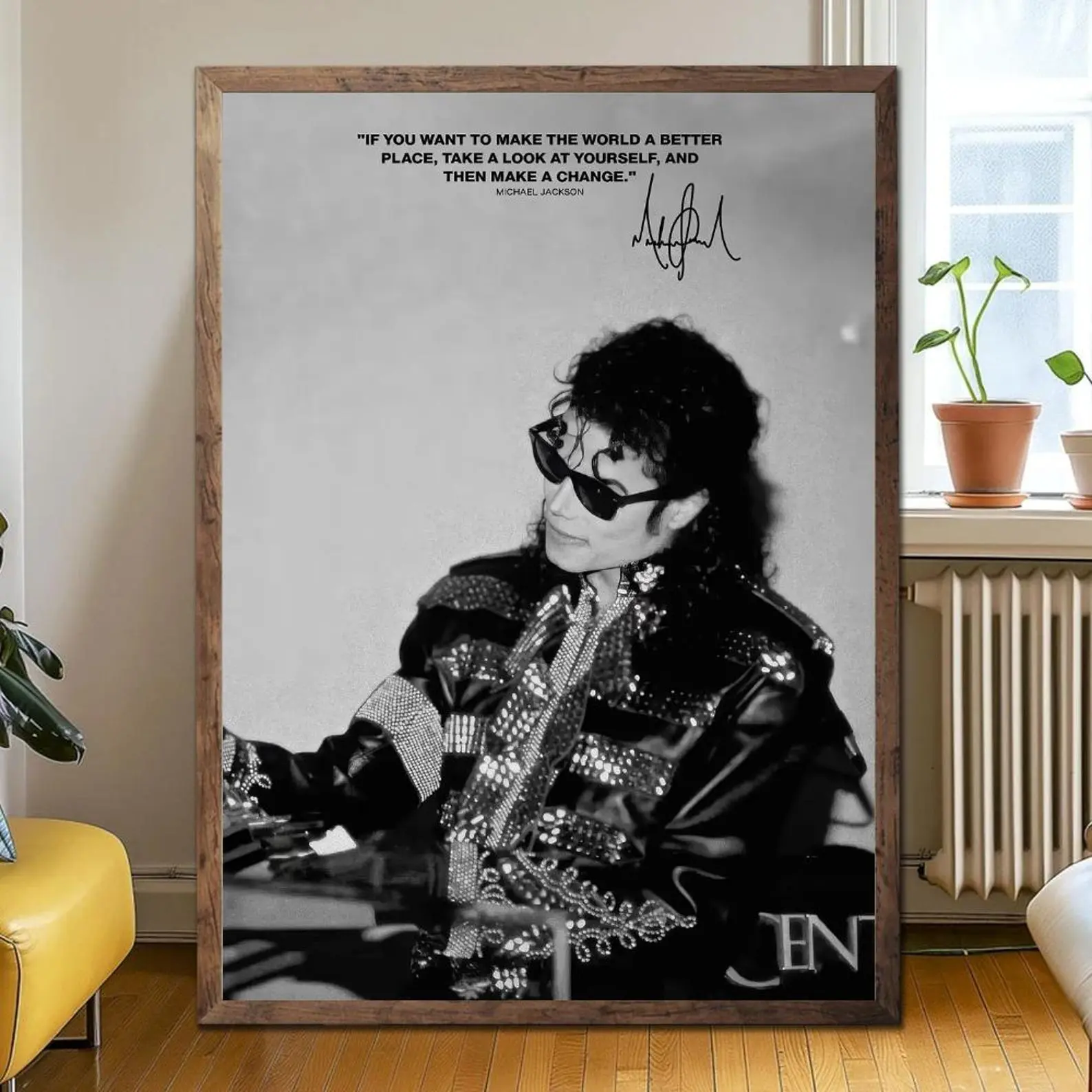 Michael Jackson Retro Poster Vintage Pop Star Wall Art Music Print Decor_No Framed