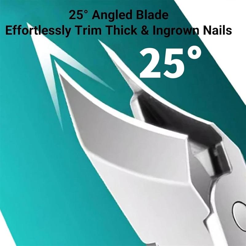 Green Nail Care Tool Set – Includes Thick Nail Clipper, Ingrown Nail Lifter & Nail File | Beveled Eagle Beak Design, Large Opening, Anti-Splash, for Thick & Hard Nails Green Nail Care Tool Set – Includes Thick Nail Clipper, Ingrown Nail Lifter & Nail File | Beveled Eagle Beak Design, Large Opening, Anti-Splash, for Thick & Hard Nails