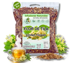 VIRAL Flor de Tila Seca Té (Hanan Linden Loose Herb Tea) 4oz (113g) - 100% Natural, Vegan