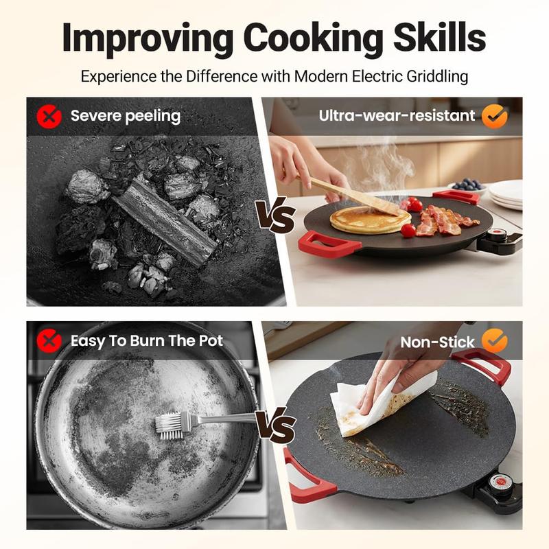 Smokeless Indoor Electric Grill & Nonstick Griddle – Compact, Fast-Heating Tabletop Grill for Steaks, Burgers, Pancakes, BBQ, and Everyday Indoor Cooking Smokeless Indoor Electric Grill & Nonstick Griddle – Compact, Fast-Heating Tabletop Grill for Steaks, Burgers, Pancakes, BBQ, and Everyday Indoor Cooking