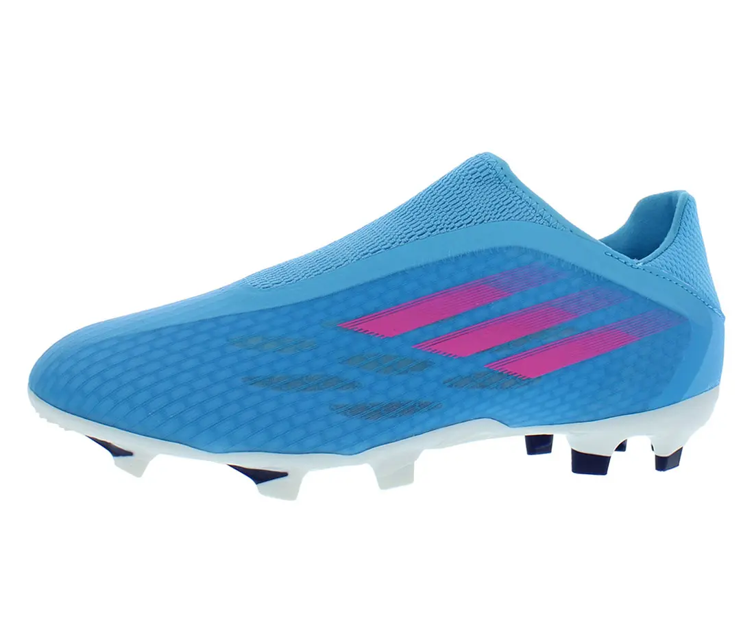 Adidas X Speedflow.3 Laceless Slip-On Unisex Firm-Ground Soccer Sneakers for Sports Activities