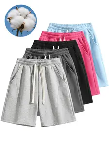 Men's Solid Pocket  Waist Shorts, Lightweight Breathable Shorts, Casual Breathable Comfortable Shorts for Running Gym Workout, Men's Bottoms for All Seasons